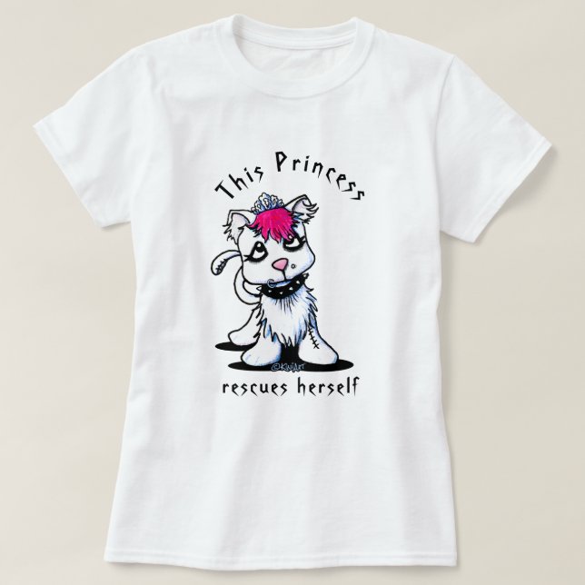 Camiseta KiniArt Princesa Kitty Mujer Fuerte (Diseño del anverso)