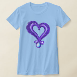 Camiseta KiniArt Purple Heart Royalty