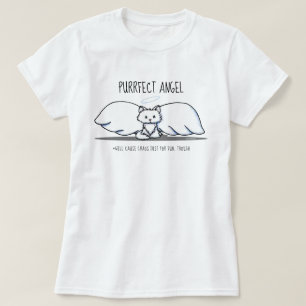 Camiseta KiniArt Purrfect Angel Kitty