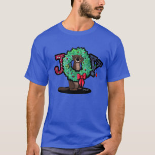 Camiseta KiniArt River Otter Navidad Alegría