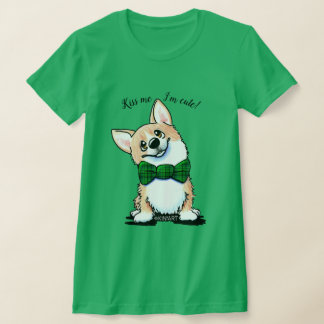 Camiseta KiniArt Saint Patrick's Day Corgi