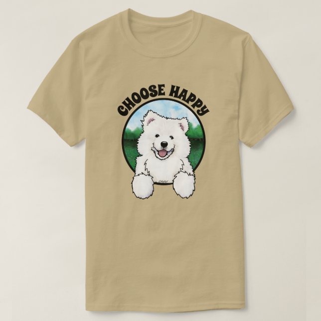 Camiseta KiniArt Samoyed (Diseño del anverso)