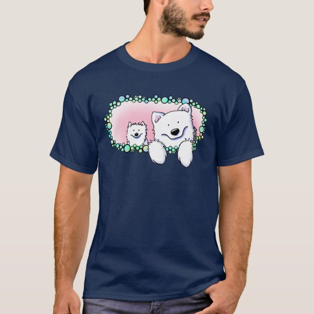 Camiseta KiniArt Samoyeds (Anverso)