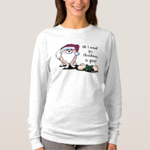 Camiseta KiniArt Santa Paws Pomerania