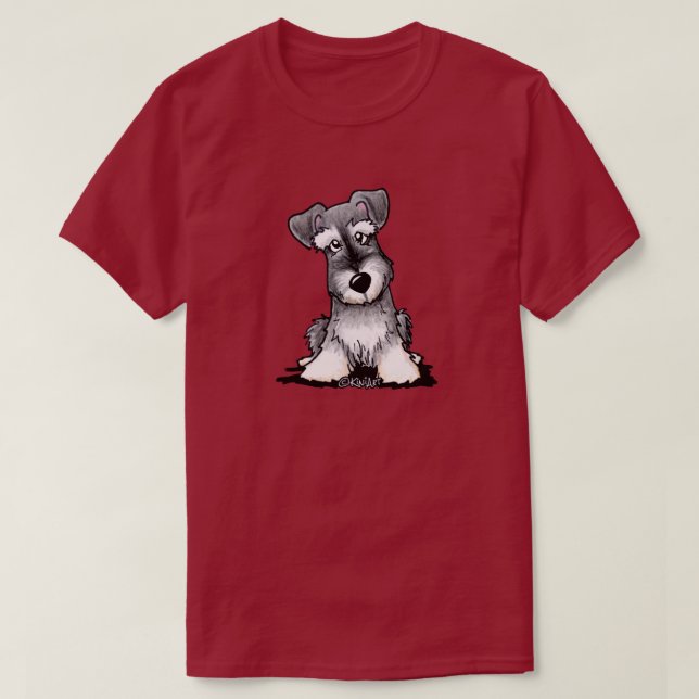 Camiseta KiniArt Schnauzer orea (Diseño del anverso)