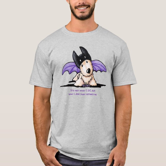 Camiseta KiniArt Scottie Dog Halloween (Anverso)