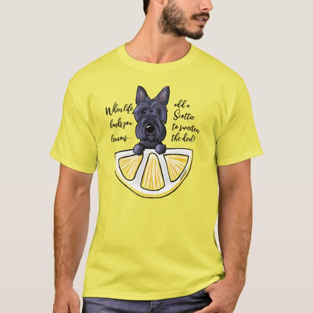 Camiseta KiniArt Scottie Life Lemons T-Shirt (Anverso)