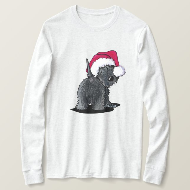 Camiseta KiniArt Scottish Moon Santa (Anverso del diseño)
