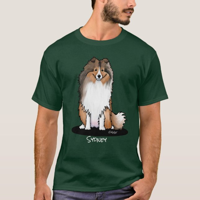 Camiseta KiniArt Sheltie (Anverso)