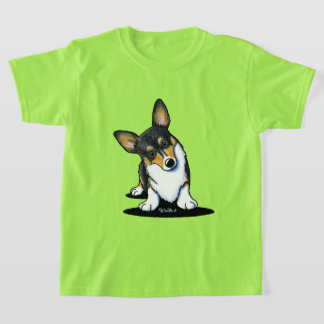 Camiseta KiniArt Tri Corgi Curioso