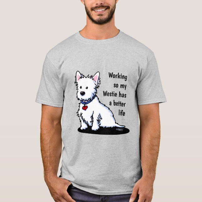 Camiseta KiniArt Westie (Anverso)