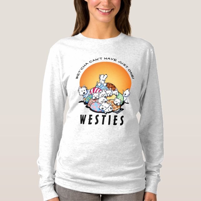 Camiseta KiniArt Westie Addict (Anverso)