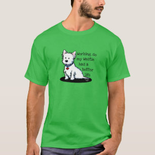 Camiseta KiniArt Westie Dog Mom