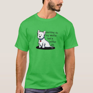 Camiseta KiniArt Westie Dog Mom