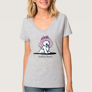 Camiseta KiniArt Westie Dog Southern Belle