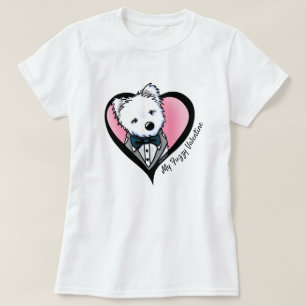 Camiseta KiniArt Westie Esmoquin Corazón