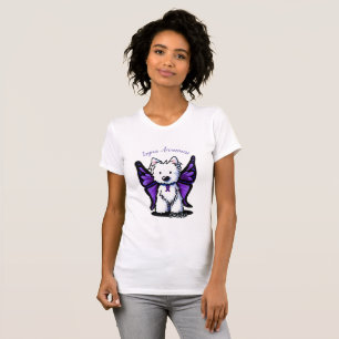 Camiseta KiniArt Westie Lupus Awareness