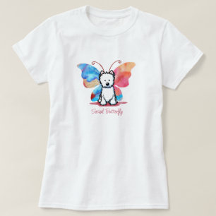 Camiseta KiniArt Westie Mariposa