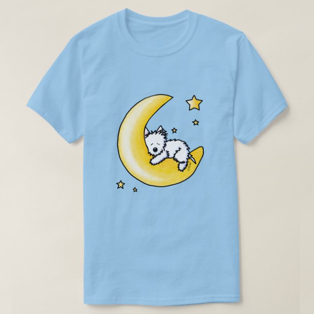 Camiseta KiniArt Westie Moon Lover (Diseño del anverso)