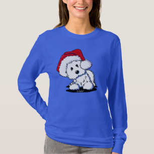 Camiseta KiniArt Westie Perro SANTA BEBÉ