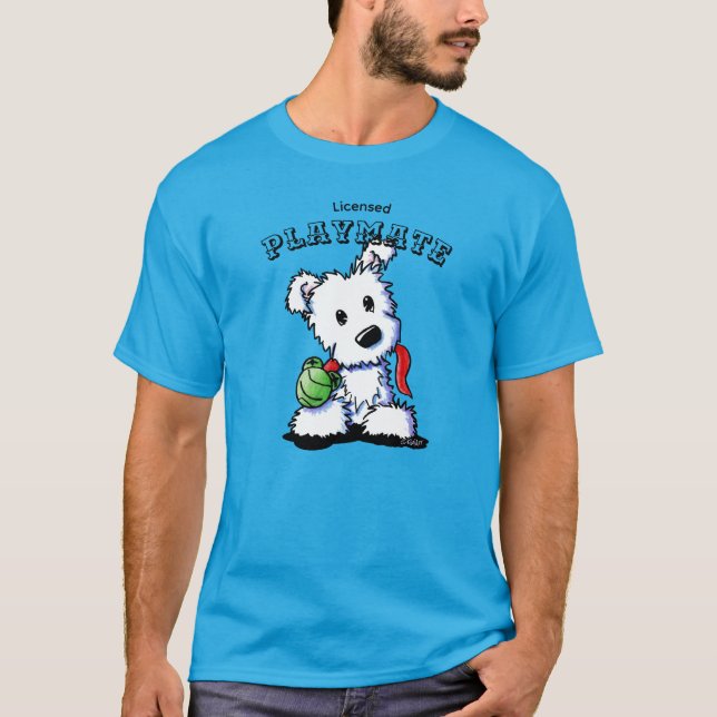 Camiseta KiniArt Westie Playmate T-Shirt (Anverso)