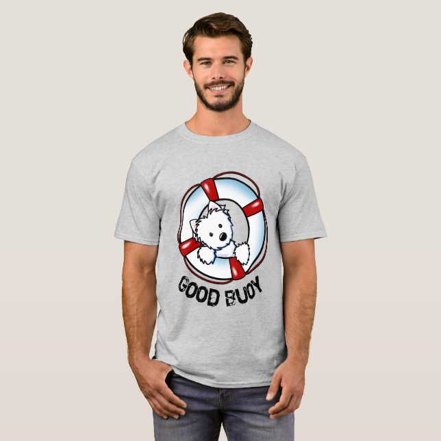 Camiseta KiniArt Westie Rescue Hoodie (Anverso completo)