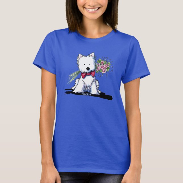 Camiseta KiniArt Westie Sr. Pawfect (Anverso)