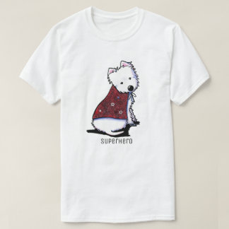 Camiseta KiniArt Westie Superhéroe