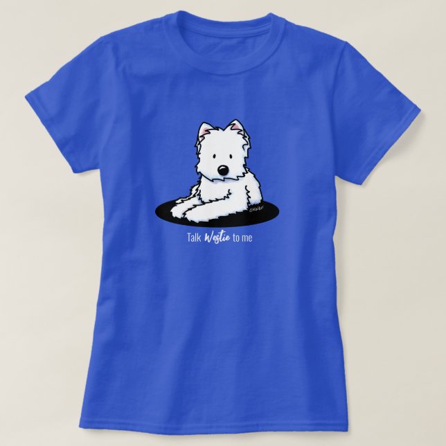 Camiseta KiniArt Westie Terrier (Diseño del anverso)