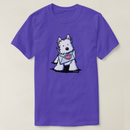 Camiseta KiniArt Westie Valentine T-Shirt