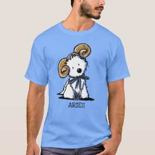 Camiseta KiniArt Westie Zodiac Aries T-Shirt
