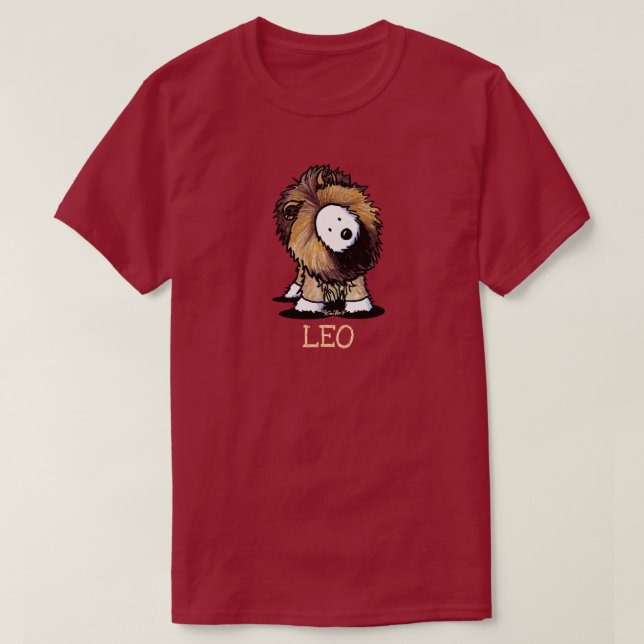Camiseta KiniArt Westie Zodiac LEO León (Diseño del anverso)