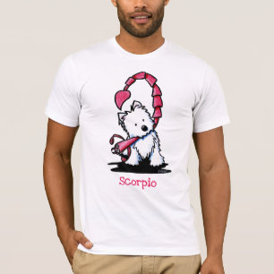 Camiseta KiniArt Westie Zodiaco Escorpio