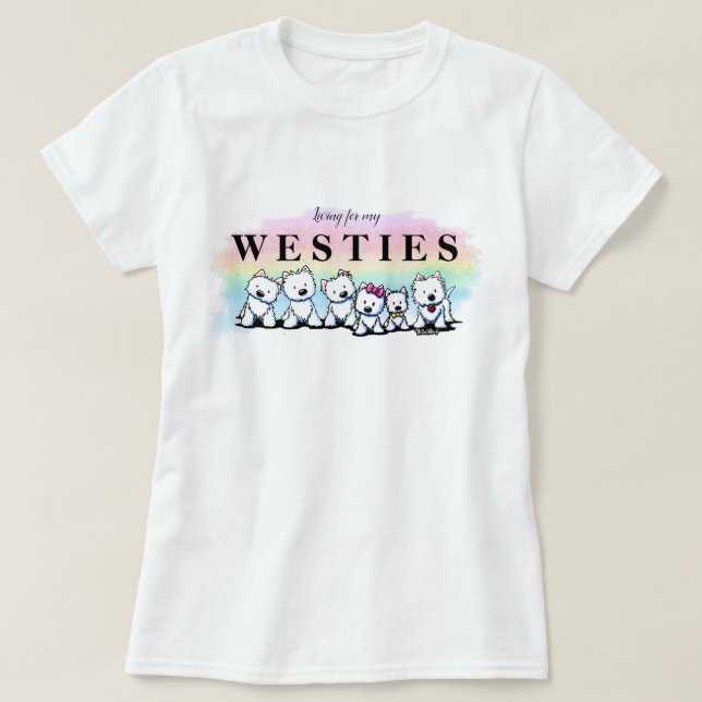 Camiseta KiniArt Westies (Diseño del anverso)