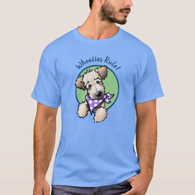 Camiseta KiniArt Wheaten Terrier Puppy T-Shirt (Anverso)