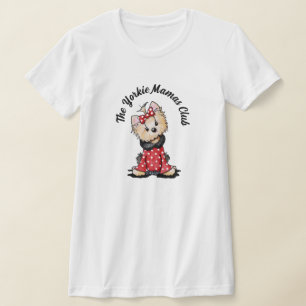 Camiseta KiniArt Yorkie Mamas Club T-Shirt