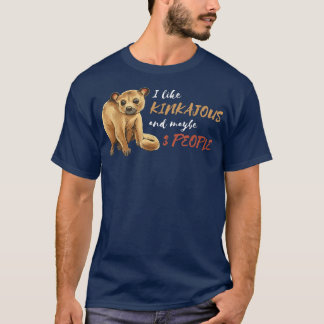 Camiseta Kinkajou 3 personas Vida salvaje Noche de oso miel