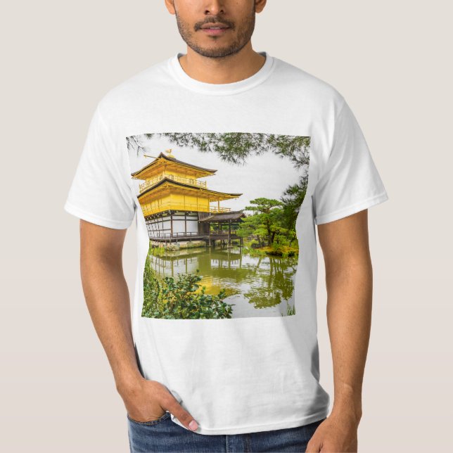 Camiseta Kinkaku-ji, el pabellón dorado, Kioto (Anverso)