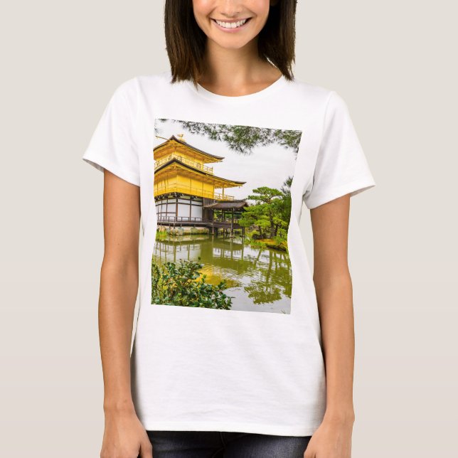 Camiseta Kinkaku-ji, el pabellón dorado, Kioto (Anverso)