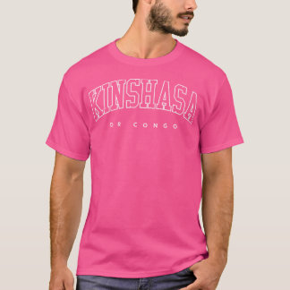 Camiseta Kinshasa Dr Congo Trendy Varsity Athletic Style