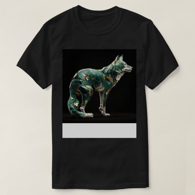 Camiseta Kintahora Jade Wolf Aof Fuerza y resiliencia 1 (Diseño del anverso)