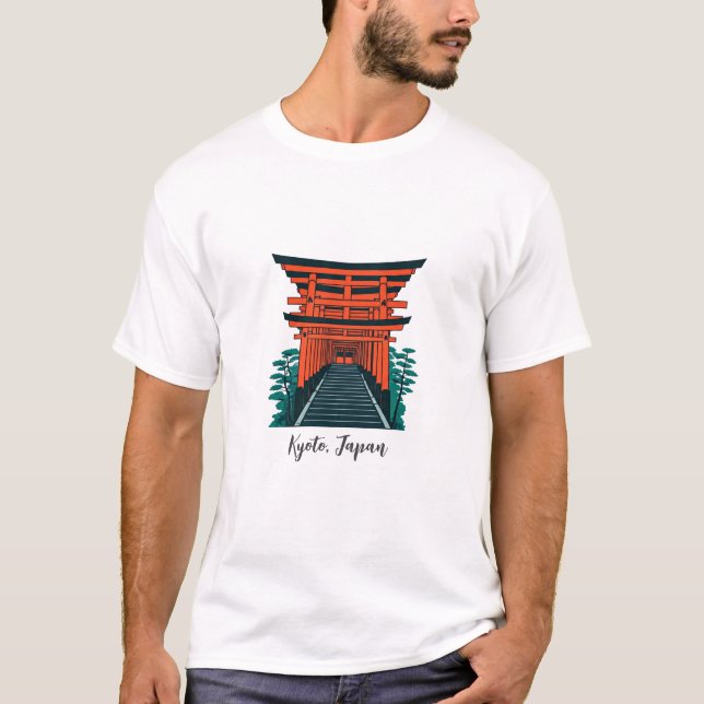 Camiseta Kioto Japón Fushimi Inari Taisha (Anverso)