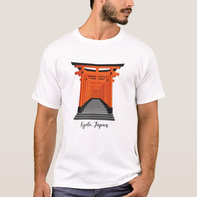Camiseta Kioto Japón Fushimi Inari Taisha (Anverso)