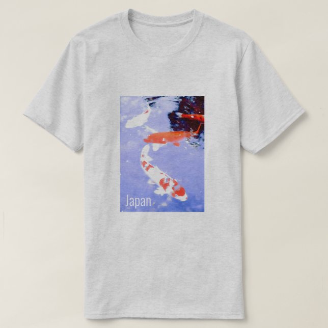 Camiseta Kioto Japón Viajes de peces Koi (Diseño del anverso)