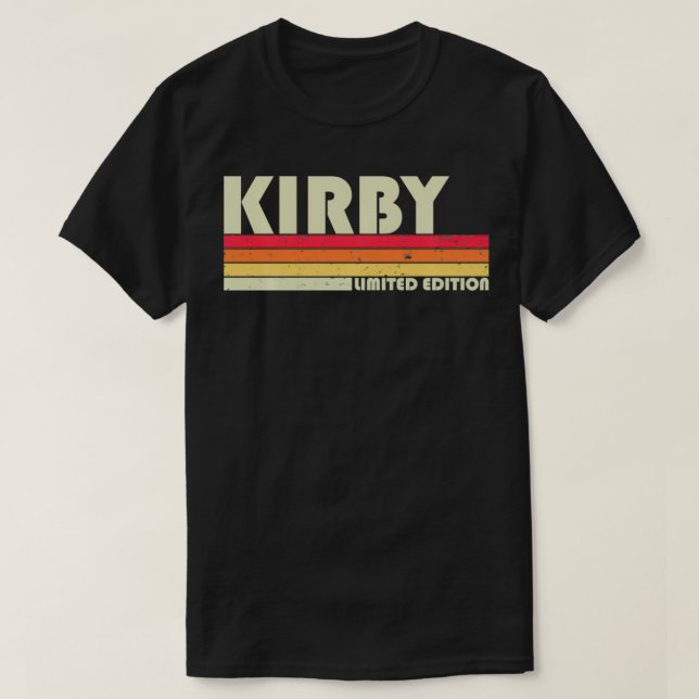 Camiseta KIRBY Nombre de regalo Personalizado Funny Retro V (Diseño del anverso)