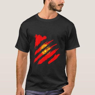 Camiseta Kirguistán Orgullo kirguís Garra kirguís República