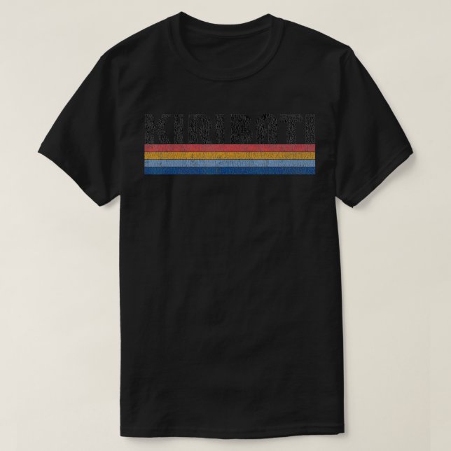 Camiseta Kiribati, estilo de los años 80 (Diseño del anverso)