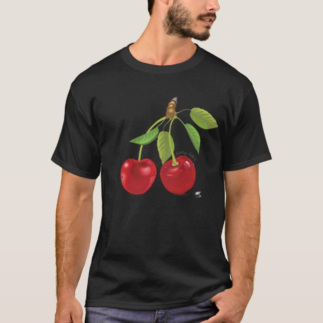 Camiseta Kirschen Abbildung mit Inschrift (Anverso)