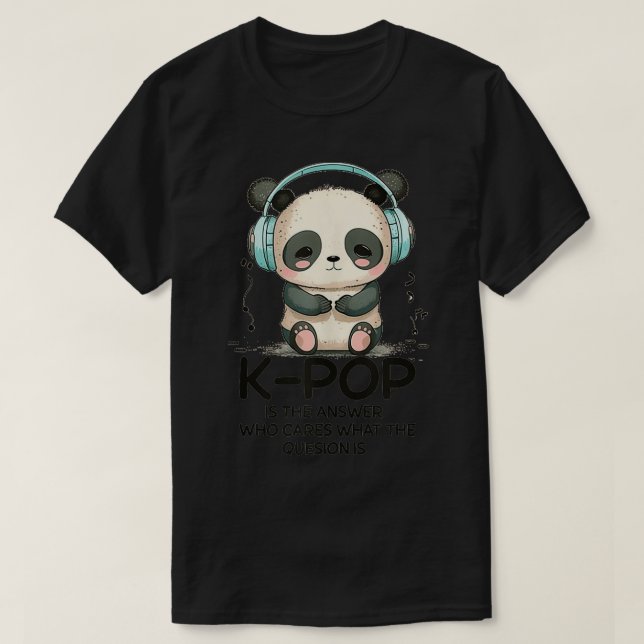 Camiseta KIs La Respuesta Panda Kpop Merch Kpop Merchandise (Diseño del anverso)