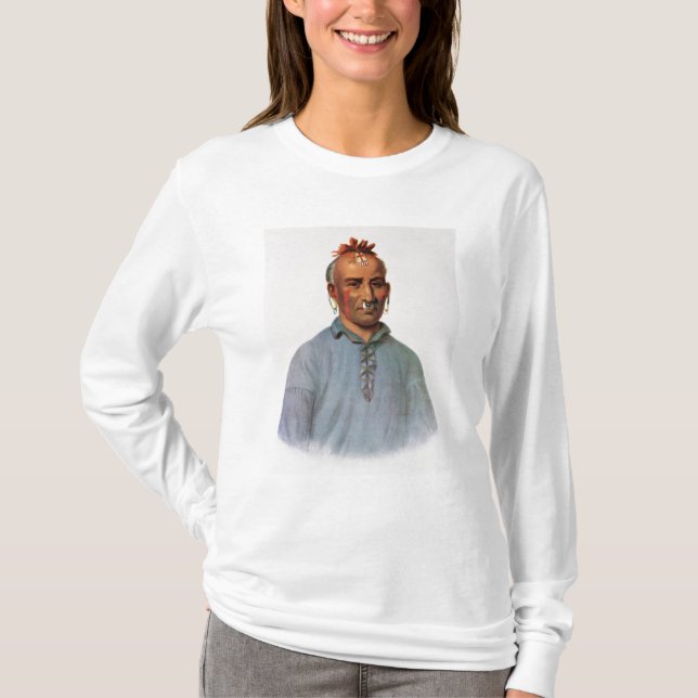 Camiseta Kish-Kal-Wa, jefe del Shawnee (Anverso)